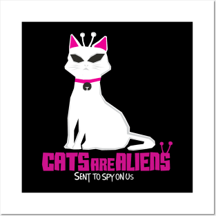 Cats are aliens! Posters and Art